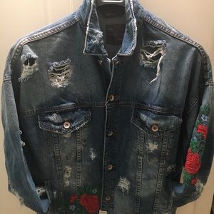 mens jean jacket zara